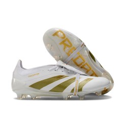 adidas Predator 24 Elite Tongue FG Fwr Bianco Oro Met