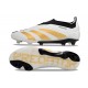 Scarpe da Calcio adidas Predator Elite Senza Lacci FG Bianco Oro