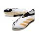 Scarpe da Calcio adidas Predator Elite Senza Lacci FG Bianco Oro