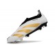 Scarpe da Calcio adidas Predator Elite Senza Lacci FG Bianco Oro