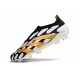 Scarpe da Calcio adidas Predator Elite Senza Lacci FG Nero Bianco Oro