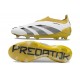 Scarpe da Calcio adidas Predator Elite Senza Lacci FG Bianco Oro Nero