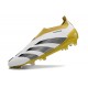 Scarpe da Calcio adidas Predator Elite Senza Lacci FG Bianco Oro Nero