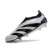 Scarpe da Calcio adidas Predator Elite Senza Lacci FG Argento Nero