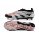 Scarpe da Calcio adidas Predator Elite Senza Lacci FG Argento Nero Rosso