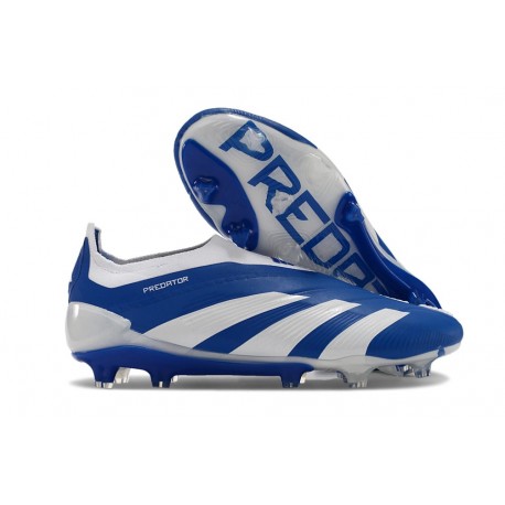 Scarpe da Calcio adidas Predator Elite Senza Lacci FG Blu Bianco