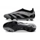 Scarpe Calcio adidas Predator Elite Senza Lacci FG Carbone Nero Core