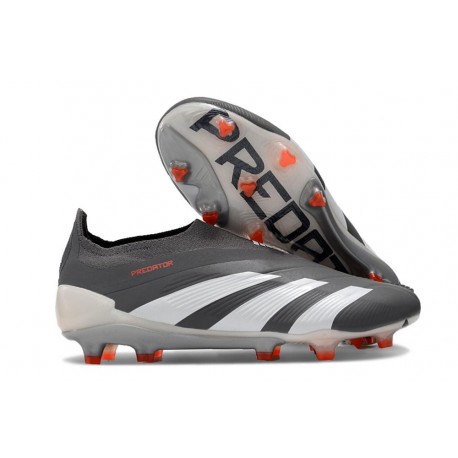 Scarpe da Calcio adidas Predator Elite Senza Lacci FG Nero Bianco