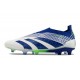 Scarpe da Calcio adidas Predator Elite Senza Lacci FG Bianco Blu Verde