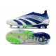 Scarpe da Calcio adidas Predator Elite Senza Lacci FG Bianco Blu Verde