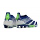 Scarpe da Calcio adidas Predator Elite Senza Lacci FG Bianco Blu Verde