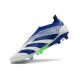 Scarpe da Calcio adidas Predator Elite Senza Lacci FG Bianco Blu Verde