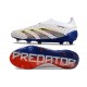 Scarpe da Calcio adidas Predator Elite Senza Lacci FG Bianco Grigio Blu Rosso