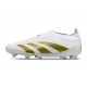 Scarpe da Calcio adidas Predator Elite Senza Lacci FG Bianco Oro