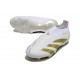 Scarpe da Calcio adidas Predator Elite Senza Lacci FG Bianco Oro