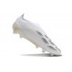 Scarpe da Calcio adidas Predator Elite Senza Lacci FG Bianco Oro