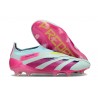 Scarpe da Calcio adidas Predator Elite Senza Lacci FG Almost Blu Lucid Rosa Semi Giallo Solare