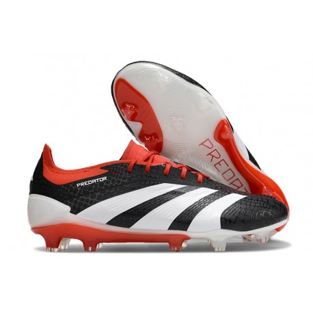 adidas Predator 24 Elite FG Nero Bianco Rosso