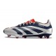 adidas Predator 24 Elite FG Argento Nero Rosso