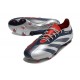 adidas Predator 24 Elite FG Argento Nero Rosso