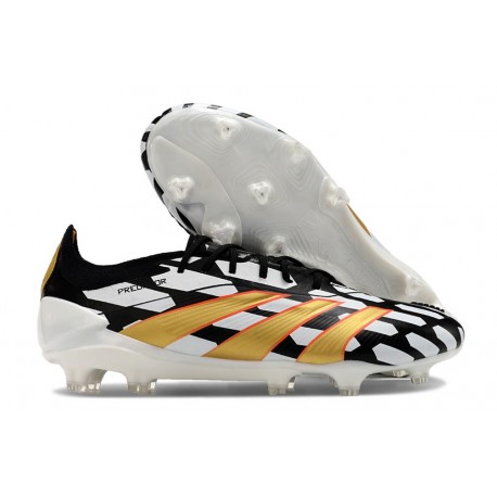 adidas Predator 24 Elite FG Nero Bianco Oro