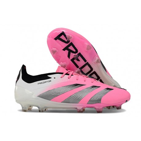 adidas Predator 24 Elite FG Rosa Bianco Nero