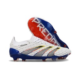 adidas Predator 24 Elite FG Bianco Grigio Blu Rosso