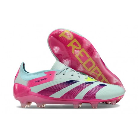 adidas Predator 24 Elite FG Almost Blu Lucid Rosa Semi Giallo Solare