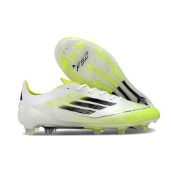 Adidas F50 Elite FG Nuovo Bianco Nero Giallo