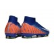 Nike Air Zoom Mercurial Superfly X Elite FG Blu Arancio Bianco