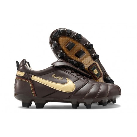 Scarpa Nike Tiempo Legend 10 Elite FG Ronaldo Marrone Oro