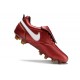 Scarpa Nike Tiempo Legend 10 Elite FG Ronaldo Rosso Bianco