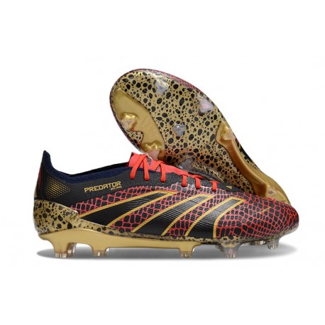 adidas Predator 24 Elite FG Rosso Oro Nero