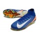 Nike Zoom Mercurial Superfly 10 Elite FG Blu Arancione Bianco