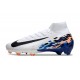 Nike Zoom Mercurial Superfly 10 Elite FG Bianco Blu Nero