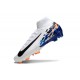 Nike Zoom Mercurial Superfly 10 Elite FG Bianco Blu Nero