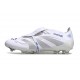 Scarpa adidas Predator Elite FT FG Bianco Argento Metallico Royal Acceso