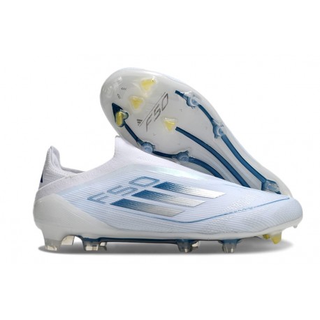 Adidas Scarpa da Calcio F50 Elite LL FG Bianco Blu